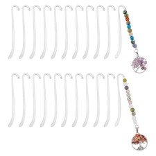 UNICRAFTALE 30Pcs Tibetan Style Bookmarks Findings Silver DIY Vintage