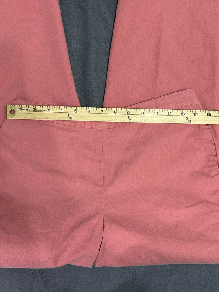 Pantalones Pull-On Alfred Dunner Para Mujer Coral Talla 10P Pequeña Cintura Elástica Foto 3 de 4