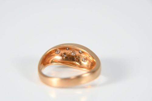 Q07C06- Gold 750 18kt Ring mit Diamanten zus. ca. 0,20ct - Bild 7 von 12