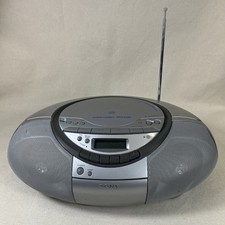 Sony Boom Box CFD-S350 CD Radio Cassette Portable Boombox No Cord Tested Works