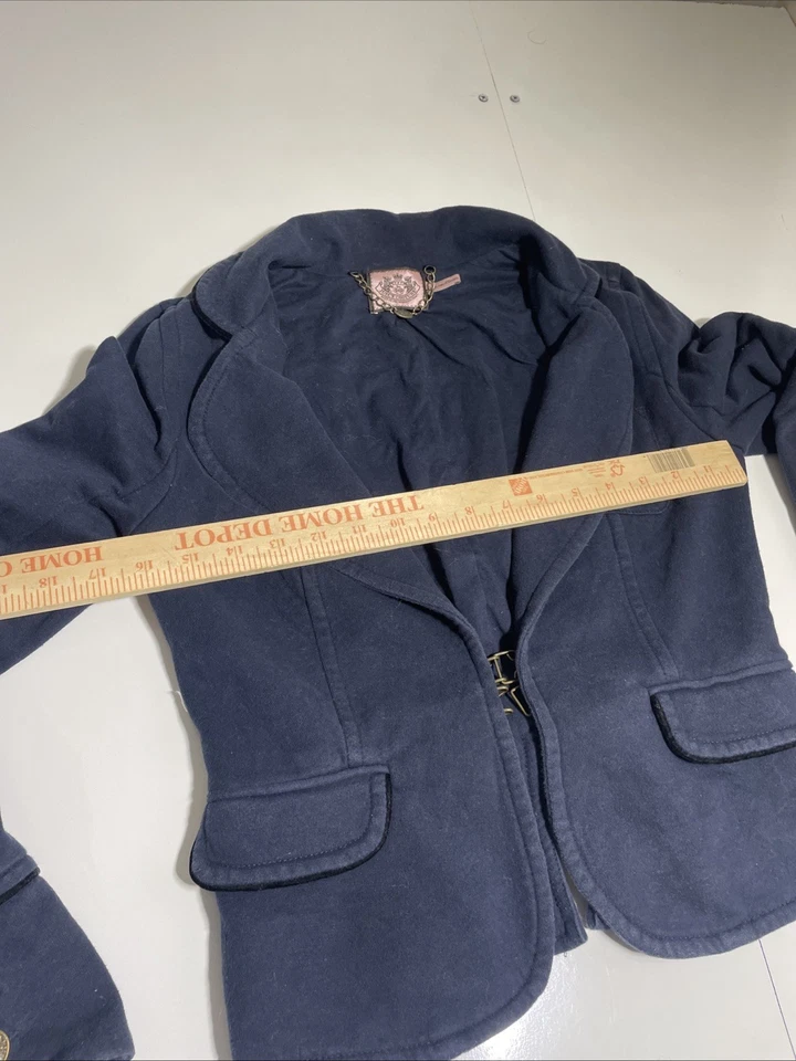 Juicy Couture Womens Long Sleeve Button Down Cardigan Sweater Blue Small - Image 3 of 4
