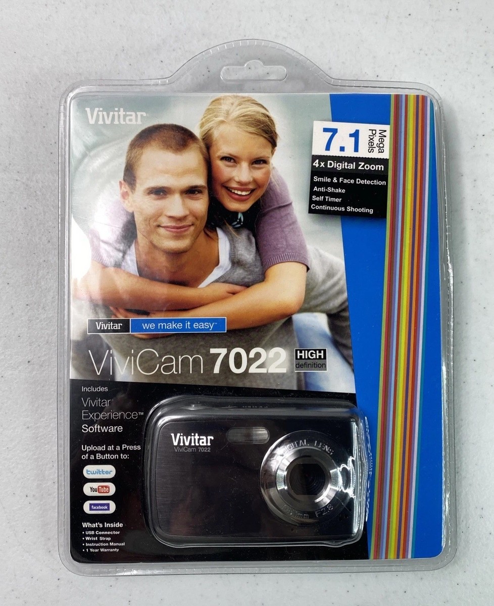 Vivitar ViviCam 7022 7.1MP Digital Camera - Graphite for sale