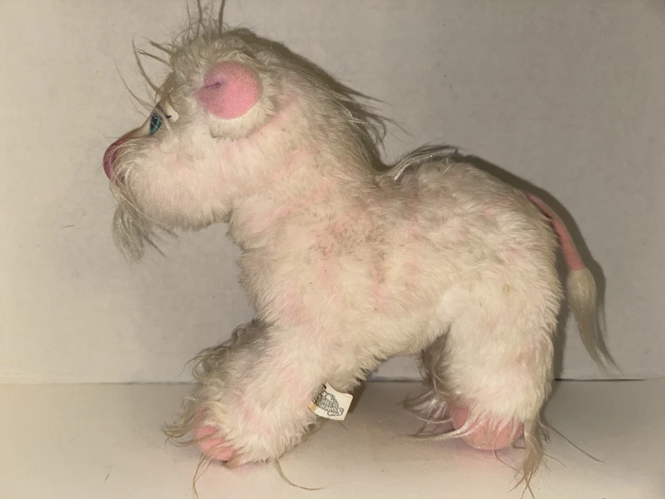 罕见复古 Wonder Whims Abracazabra 粉红色 Doug Henning 长毛绒 1985 HTF PET — 第 2/4 张图片