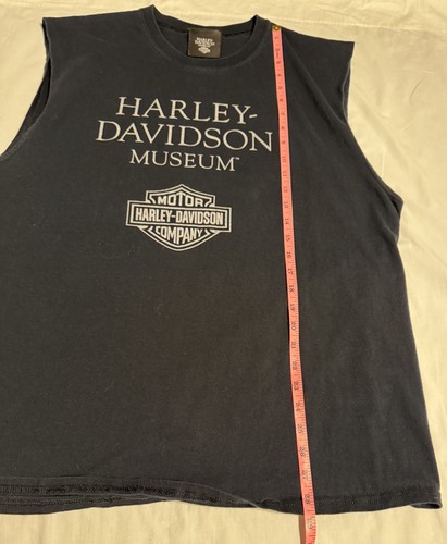 Camisa Museo Harley-Davidson Para Hombres XL Camiseta Muscular Sin Mangas Motociclista Motocicleta - Imagen 7 de 8