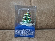 Boston Warehouse Heirloom Ornament Xmas Tree Cheese Pin w/Box