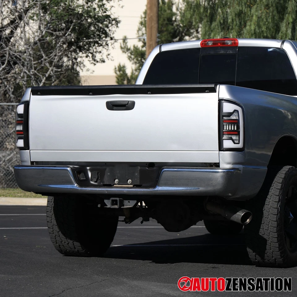 Full LED Fit 2007-2009 Dodge Ram 1500 2500 3500 Black Tail Lights Brake Lamps Foto 4 de 4