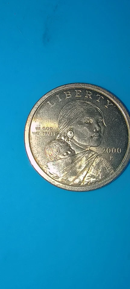 2000-P WOUNDED EAGLE Sacagawea Rare ERROR coin - Image 2 of 4