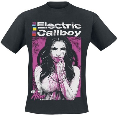 Electric Callboy T-Shirt Herren Eat Me Alive schwarz Band-Merch, Bands
