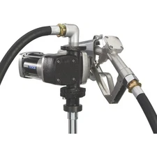 Roughneck Heavy-Duty Fuel Transfer Pump, 15 GPM, 12 Volt DC, Manual Nozzle,