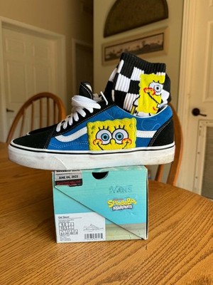 Size 9 - SpongeBob SquarePants x Vans Old Skool Smile Patch and Vans socks