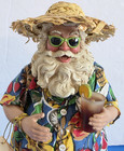 "Summertime on the Beach"  Kurt Adler Fabriche 10" Handsome Beach Santa Cute! — photo 2