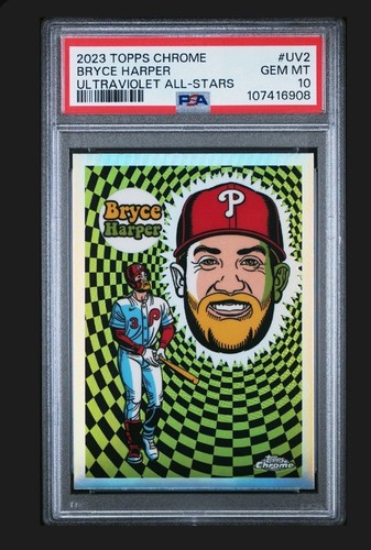 2023 Topps Chrome - Ultraviolet All-Stars #UV-2 Bryce Harper PSA 10 SP