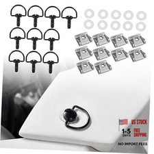1/4 Turn Quick Release Fasteners - 10 Pack Motorcycle Race Fasteners 19 mm Black