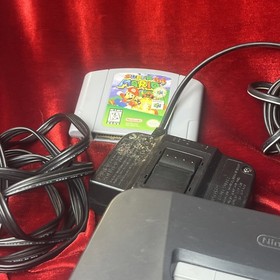 Nintendo 64 N64 Console System Bundle W/ 3 Controllers Cables, Game Tested Works