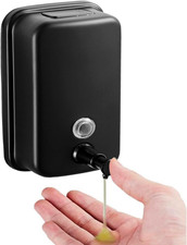 500ML Manual Wall-Mount 304 Stainless Steel Hand Liquid Soap Gel Dispenser