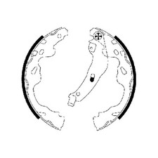 Bremsbackensatz hinten für Peugeot 107 PM 108 | 23928065