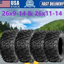 4pcs 26x9-14 26x11-14 Front Rear ATV UTV Tires 26x9x14 26x11x14 6 Ply Mud Tires