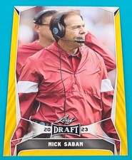 2023 Leaf Draft Gold #26 Nick Saban Alabama Crimson Tide FOOTBALL Card F7