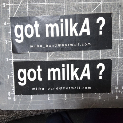 2 vintage got milkA? ramos band bumper stickers orlando 2002 latin rock metal