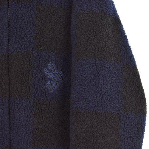 Louis Vuitton x NIGO 22SS Logo Embroidery Damier Fleece Jacket Black M - Picture 6 of 9