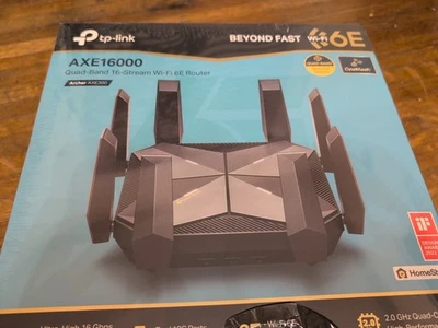 TP-LINK AXE16000 Quad-Band 7 Ports Wi-Fi 10Gbps Gaming Router - Image 1 of 2