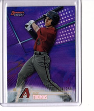 Alek Thomas 2018 Bowman's Best #TP-22 Purple Refractor SP 024/250