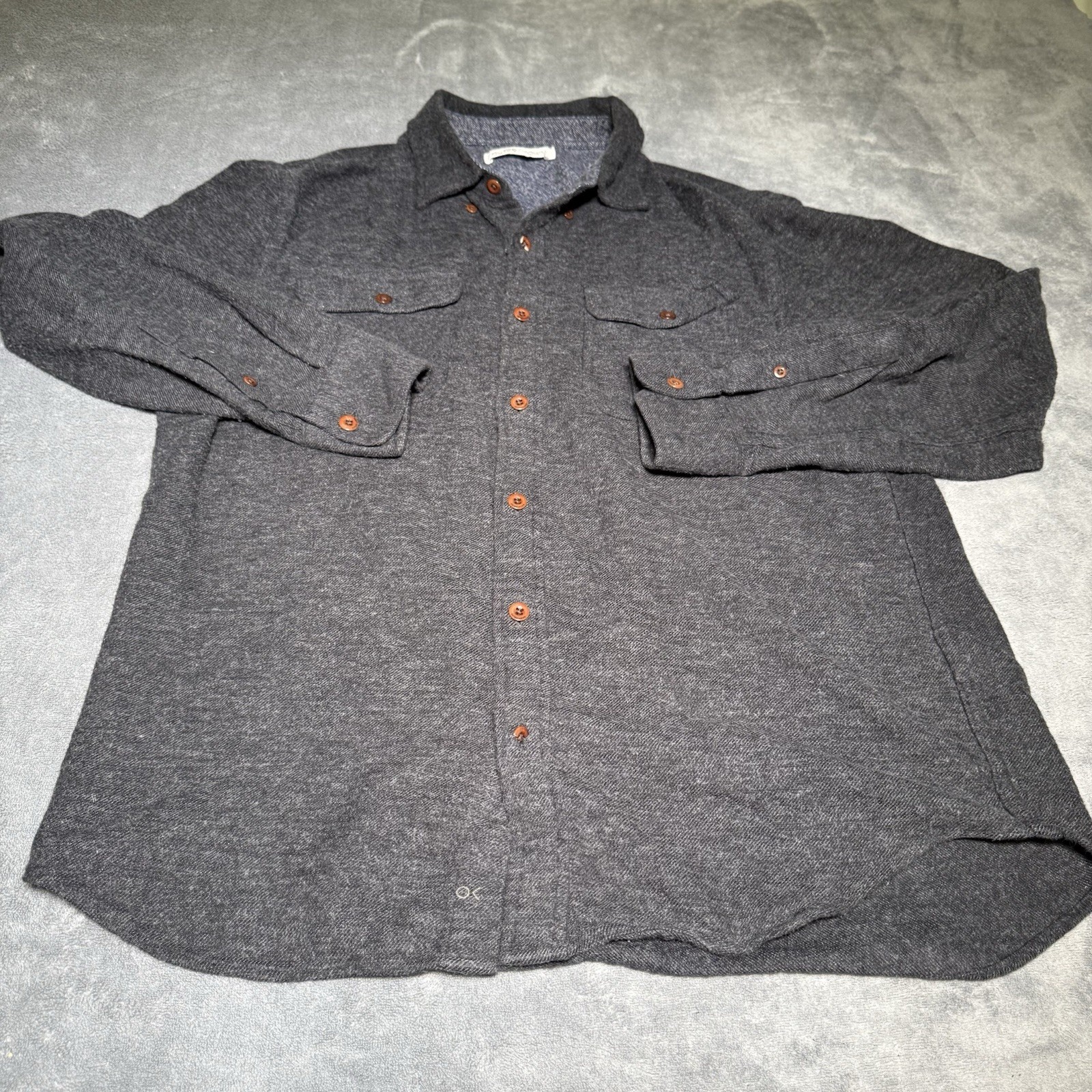 Outerknown Transitional Flannel Utility Shirt Gra… - image 2