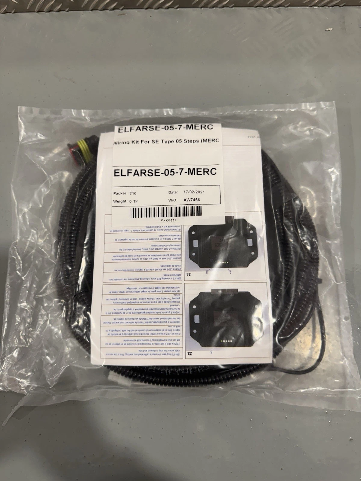 Wiring Kit for SE Type 05 Steps for Mercedes ELFARSE-05-7-MERC Brand New