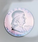 1963-P Franklin Half Dollar 50c MS70 FBL 100% Toning Certified