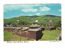 Historic Fort William Henry Lake George NY vintage postcard unposted