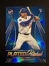 2025 Topps Pristine Plated & Polished Dalton Rushing #PP-30 Blue Ref /75 (RC)