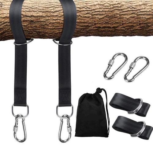 2 Pieces Tree Swing Straps Kit Hanging Rope Camping Hanger Hook Replacement - Picture 4 of 9