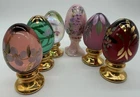 5 - Fenton Hand Painted Eggs On A Pedestal Signed And Numbered Multiple Choice