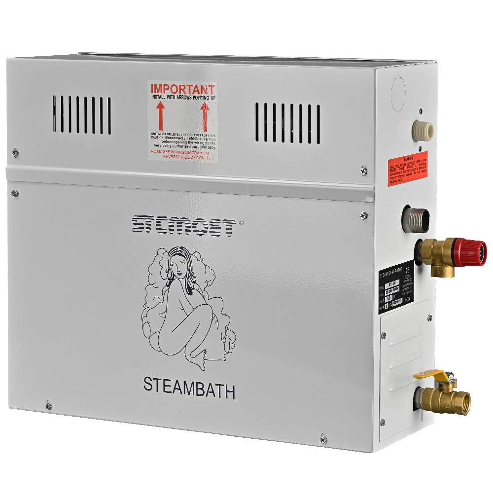 6KW 220V Steam Generator ST-135M Controller 77℉-131℉ Home SPA Sauna Bath Shower