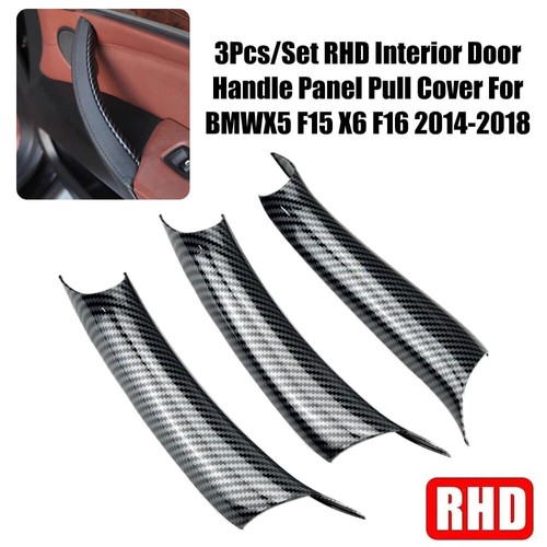3Pcs/Set Interior Door Handle Panel Pull Cover For 2014-2018 BMW X5 F15 X6 F16 - Picture 7 of 20