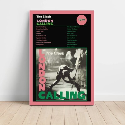 The Clash London Calling Fine Art Album Poster