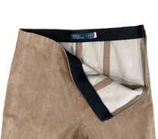 Polo Ralph Lauren Lamb Suede Leggings Pants Size Large Fashion Y2K NWOT 1098