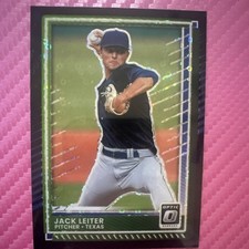 Panini Donruss Optic 2025 Jack Leiter Black Circles Prizm Insert #94 Texas