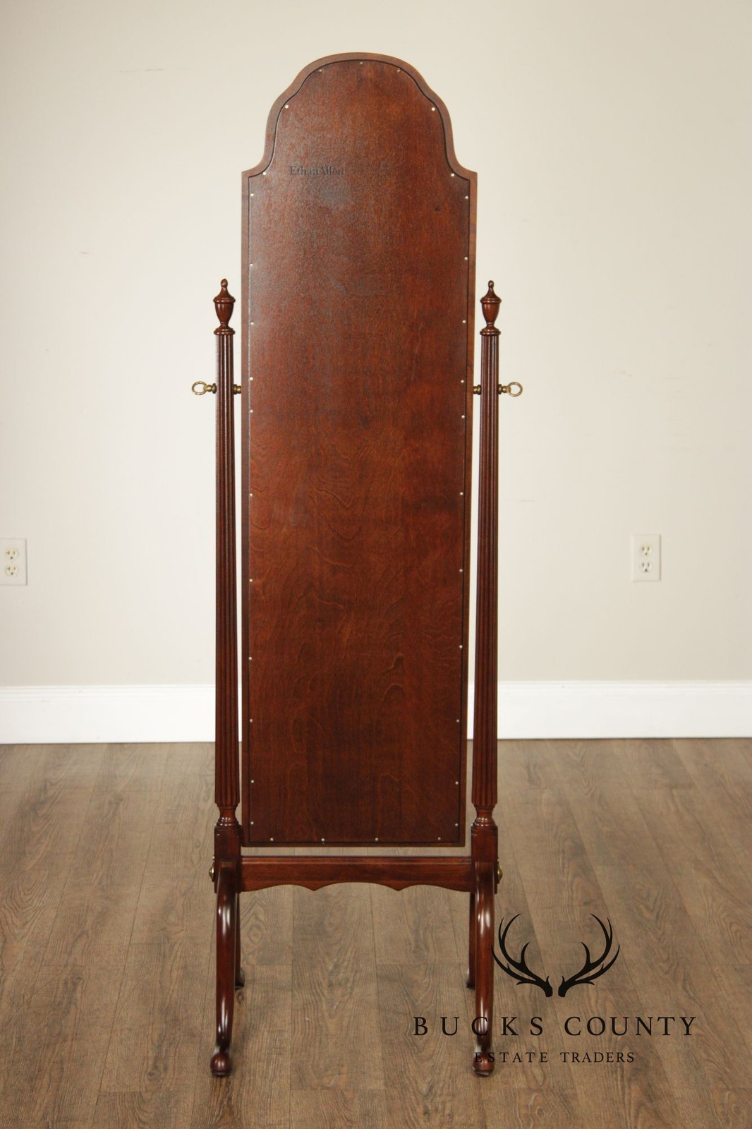 Ethan Allen Georgian Court Cherry Cheval Mirror