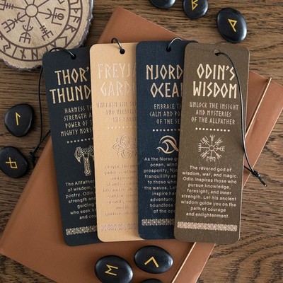 Norse Mythology  Bookmarks  Viking Themed Wooden Bookmark 4 Designs
