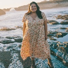 Christy Dawn The Dawn Dress In Buttercream English Rose Size 2X NWT