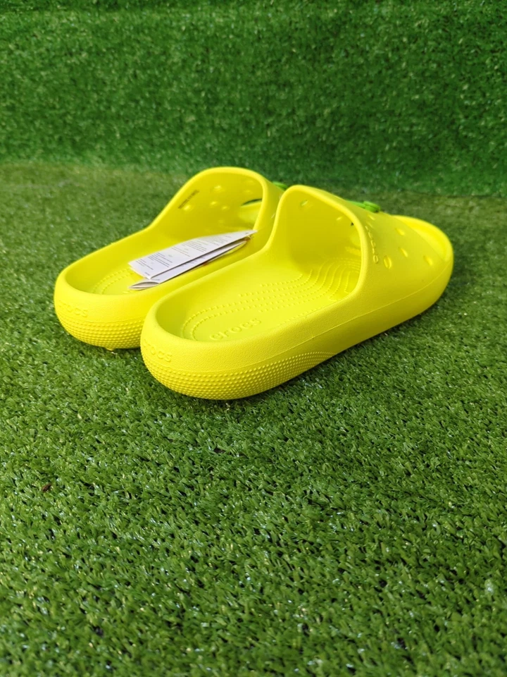 Классические неоновые желтые сандалии Crocs свободного покроя M10 W12 - Изображение 3 из 4