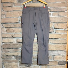 PrAna Straight Fit Women's Gray Outdoor Hiking Camping Pants Size 8 Short