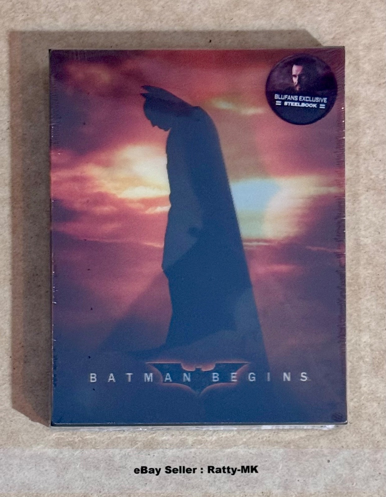 BATMAN BEGINS - BLUFANS LENTICULAR 4K BLU RAY STEELBOOK  - NEW & SEALED