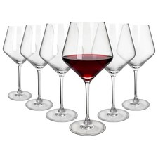 6x 680ml Soho Crystal Red Wine Glasses Glass Drinking Goblet Party Gift Set