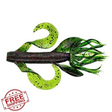 Yamamoto Gary 4'' Kreature Lure 7 Pack Watermelon Black Red