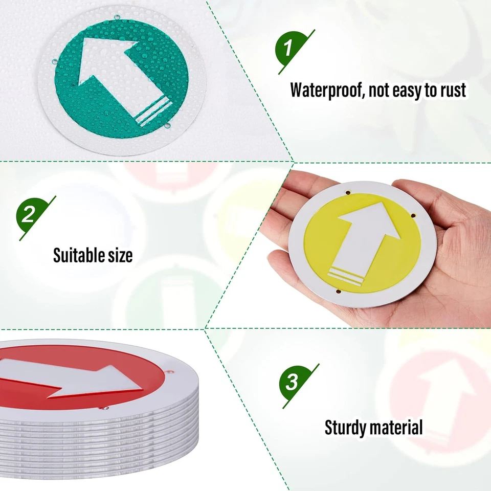 Reflective Trail Marker Pack - Bright Marking Reflectors, Blue, Green, Red, Yell - Image 4 of 4