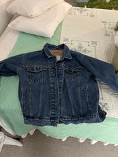 Signature by Levi Strauss Co. Men's Blue Trucker Jacket L Button Pockets