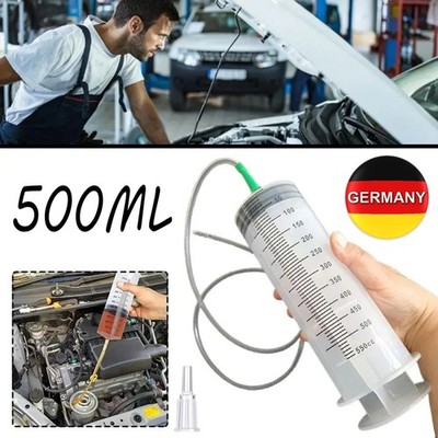 500ml Spritze mit Schlauch Große Spritze Ölspritze Spritzen Set für Industrie