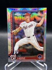 DJ Herz 2025 Topps Chrome Refractor - #270 (RC) Nationals